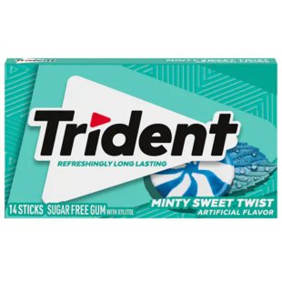 Trident žvýkačky bez cukru se sladkou mátovou příchutí 31 g