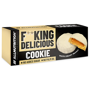 F**KING Delicious Kakaós keksz mogyorótöltelékkel és tejmázzal 128 g