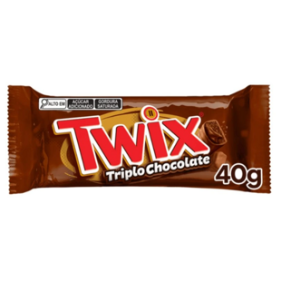 Twix Triplo Chocolate sušenky s náplní s příchutí karamelu a čokolády 40 g