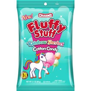 Charms Fluffy Stuff duhová cukrová vata 60 g