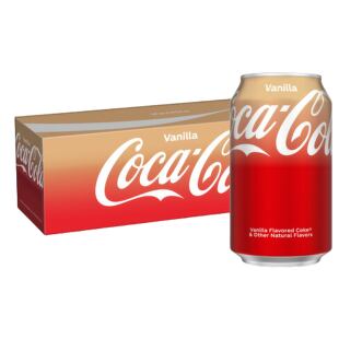 Coca-Cola sycený nápoj s příchutí vanilky 355 ml Celé Balení 12 ks