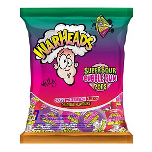 Warheads lízátko se žvýkačkou uvnitř s ovocnými příchutěmi 7 x 15 g