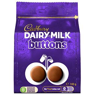 Cadbury knoflíčky z mléčné čokolády 100 g