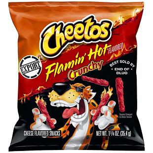 Cheetos Crunchy Flamin' Hot pálivé křupky se sýrovou příchutí 35,4 g