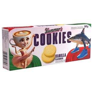 Yummer's Italian Brainrot sušenky s příchutí vanilky 140 g