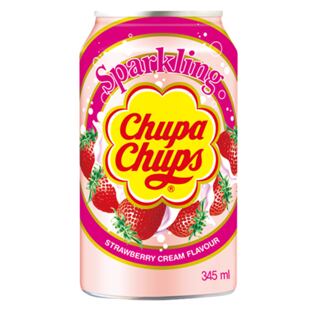 Chupa Chups sycená limonáda s příchutí jahody 345 ml