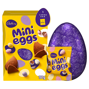 Cadbury Mini tojás tejcsokoládé tojás cukorral héjas tojás 181 g