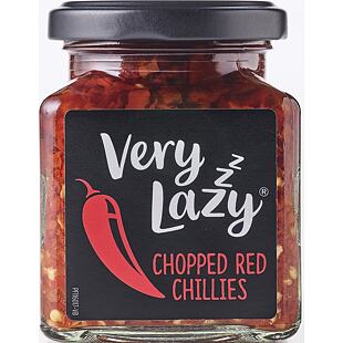Very Lazy sekané chilli papričky v bílém vinném octu 190 g