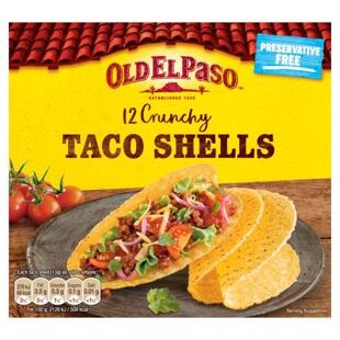 Old El Paso kukuřičné placky pro přípravu pokrmu Taco 12 ks 156 g