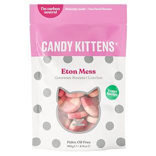 Candy Kittens Eton Mess žvýkací bonbony s příchutí jahody a kokosu 140 g