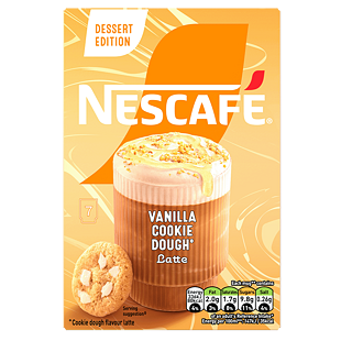 Nescafé instantní latte s příchutí vanilkového sušenkového těsta 7 x 19 g