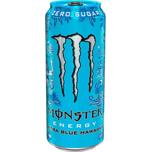 Monster Blue Hawaiian energetický nápoj bez cukru s příchutí tropického ovoce 473 ml