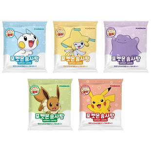 Measty Pokémon cukrová vata se sběratelskou nálepkou 1ks 9 g