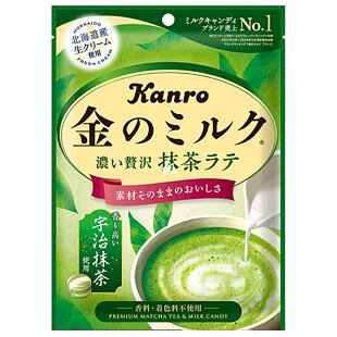 Kanro JP prémiové bonbóny s příchutí matcha Latté 61 g