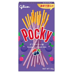 Pocky tyčinky s polevou s příchutí borůvky a maliny 55 g