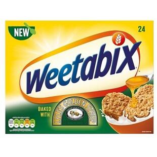 Weetabix cereální pšeničné sušenky s příchutí sirupu Lyle's Golden 530 g