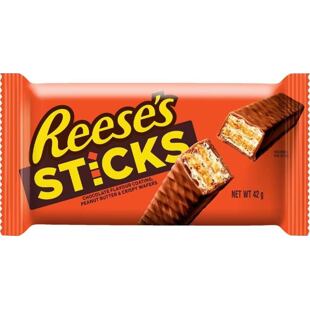 Reese's Sticks tyčinky plněné arašídovým máslem s polevou z mléčné čokolády 42 g