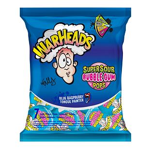 Warheads lízátko se žvýkačkou uvnitř s příchutí modré maliny 7 x 15 g