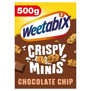 Weetabix Crispy Minis pšeničné cereálie s čokoládovými kousky 500 g
