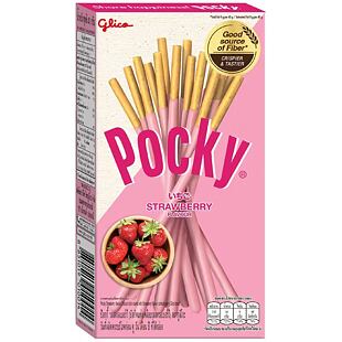Pocky TH tyčinky s polevou s příchutí jahody 43 g