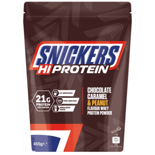 Snickers proteinový prášek s čokoládovou, karamelovou a arašídovou příchutí 455 g