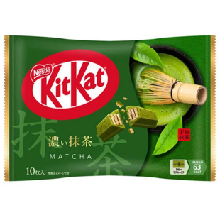 Kit Kat sušenky s polevou a náplní s příchutí čaje matcha 10 x 11,3 g