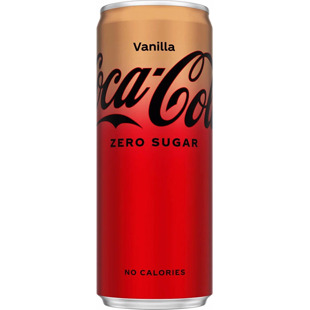 Coca Cola sycený kolový nápoj s příchutí vanilky bez cukru 250 ml