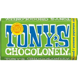 Tony's Chocolonely hořká čokoláda s mandlemi a mořskou solí 90 g