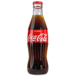 Coca Cola sycená limonáda ve skleněné lahvi 250 ml