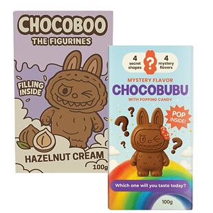 Chocoboo figurka z mléčné čokolády 100 g + Mystery Chocobubu 100 g