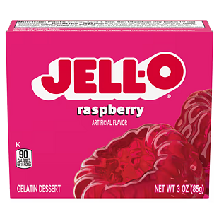 Jell-O instantní želatina s příchutí malin 85 g