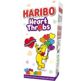 Haribo želé bonbony ve tvaru srdíček s ovocnými příchutěmi 160 g