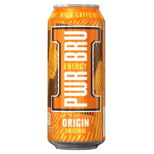 Pwr-Bru Original sycený energetický nápoj s vysokým obsahem kofeinu 500 ml