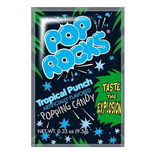 Pop Rocks praskající bonbonky s příchutí tropického punče 9,5 g