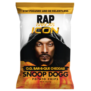 Rap Snacks Snoop Dogg chipsy s příchutí čedaru a omáčky barbecue 71 g