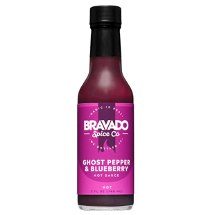 Bravado pálivá omáčka s papričkami Ghost Peppers a borůvkami 148 ml