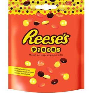 Reese's Pieces bonbonky s cukrovou skořápkou a náplní z arašídového másla 90 g