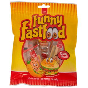 FunLab mix žvýkacích bonbonů ve tvaru fastfood jídel 100 g
