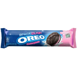 Oreo Space Dunk kakaové sušenky s náplní s příchutí jahody 110,4 g