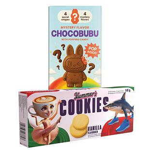 Mystery Chocobubu 100 g + Yummer's Italian Brainrot sušenky s příchutí vanilky 140 g