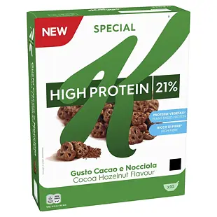 Kellogg's Special K cereálie s vysokým obsahem proteinu příchutí kakaa a oříšků 320 g