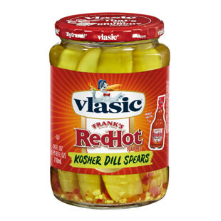 Vlasic nakládané okurky s příchutí Frank's Red Hot omáčky 710 ml