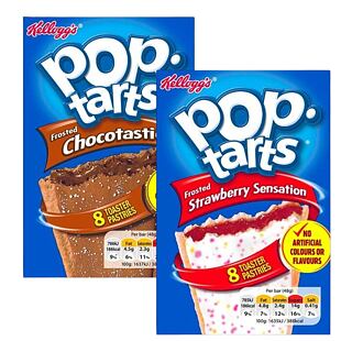 Pop-Tarts Frosted taštičky s čokoládovou náplní 384 g + Pop-Tarts taštičky s jahodovou náplní 384 g