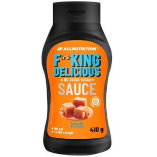 F**KING Delicious sladká omáčka bez přidaného cukru s příchutí slaného karamelu 410 g