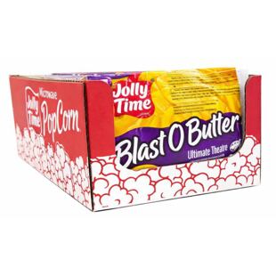 Jolly Time Blast O Vaj ízesítésű pattogatott kukorica 100 g 18 darabos csomagban