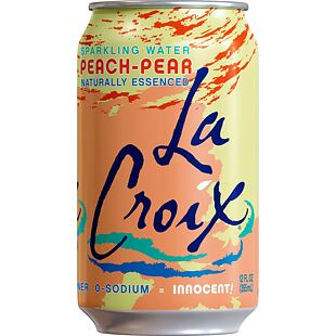 La Croix sycený nápoj s příchutí hrušky a broskve 355 ml