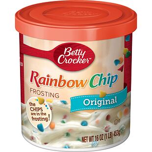Betty Crocker Rainbow Chip poleva s kousky cukrové posypky 453 g