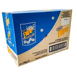 Flipz McVitie's preclíky s polevou s příchutí sušenek a krému 90 g celé balení 6 ks