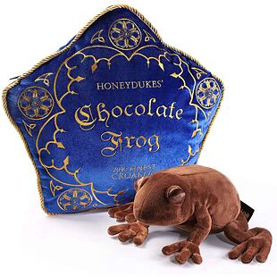 Harry Potter - Polštář ve tvaru krabičky s čokoládovou žabkou