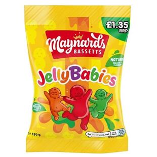 Maynards Bassetts Jelly Babies gumové bonbonky s ovocnými příchutěmi 130 g PM